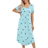 ENJOYNIGHT Womens Nightgown Short Sleeve Night Dress Long Sleepwear Gown