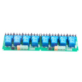 KNACRO 8-Channel Relay Module High Low Level Triggering Optocoupler Isolation Load 30A DC 30V AC 250V for PLC Automation Control, Industrial System Control,(DC 24V 8-Channel)