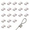 20Pcs Upgraded wire Rope cable clamps single/hole cable clamps（3.0MM line