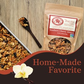 Maple Nut Kitchen Southern Cherry Almond Granola 3 Pack – Paleo Grain Free Nut Granola with Tart Cherries, Coconut & Seeds – No Sugar Added, Oat Free, Gluten-Free, Vegan, High Protein, Low Carb Cereal