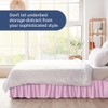 Wrap Around Dust Ruffle Bed Skirt – Light Pink -
