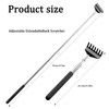 3Pcs Of Back Scratcher, Telescopic Portable Back Massager, Detachable Head-Changing