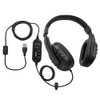 ECS WordMaster Transcription USB Headset, 7-Foot Cord, Over-Head, Around-Ear, Superb