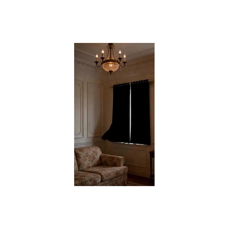 2 Panele Cortinas Blackout Para Ventana 264x137cm Habitacion