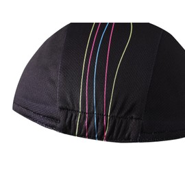 BikingBros Black Cycling Cap - Polyester Cycling Hat-Under Helmet - Cycling Helmet Liner Breathable&Sweat Uptake