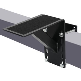 MECTL Heavy-Duty Frame Mount Boat Trailer Step with Non-Slip Surface, Supports Up to 300Lbs, Compatible with 4x3 Frames, Black Finish.