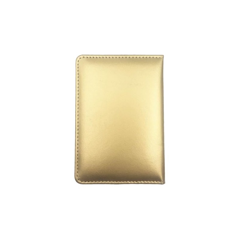 Missmore PU Leather Passport Cover with Gold USA Logo Printed
