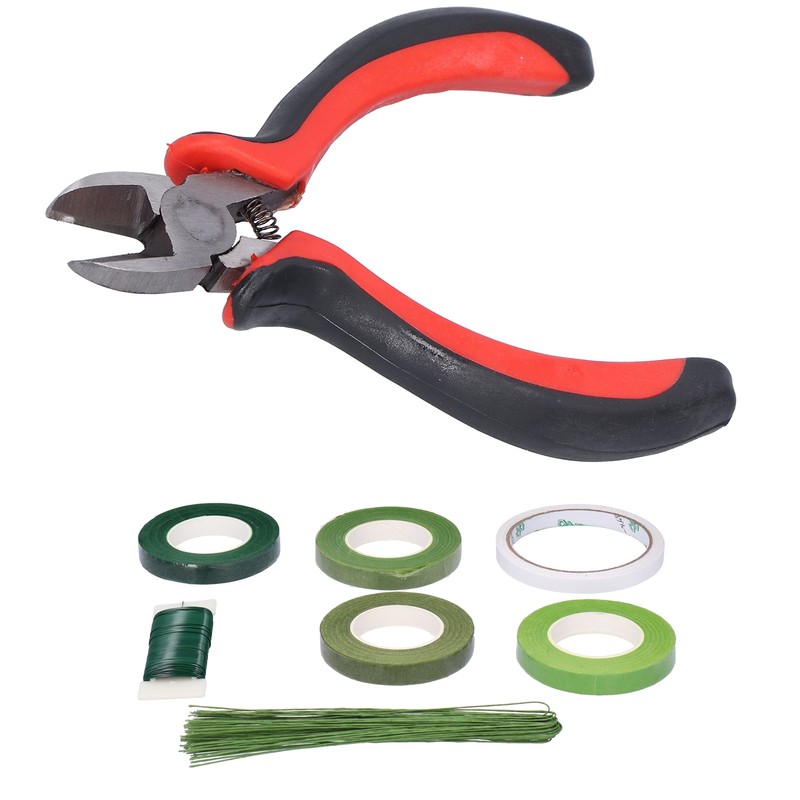 8Pcs set Flower Arrangement Kit Floral DoubleSided Tape Wire Cutter
