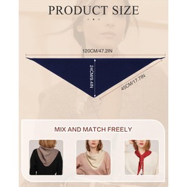 Molans Women Winter Knit Neck Scarf - Warm Crochet Neck Scarf Triangle Neck Scarf For Women Girls