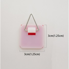 Artliving 1.25 Inch Invisible Adhesive Plate Hanger Set Vertical Plate Holders for The Wall (10 Pack)