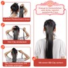 JJstar 70 cm Long Straight Ponytail Braid Hairpiece, Synthetic Hair