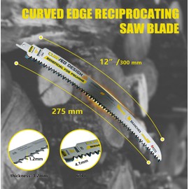 Japanese Teeth Reciprocating Saw Blades Wood Pruning (3,12in)