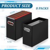 Jutom File Organizer, 8 Packs Cardboard File Storage Folder Letter