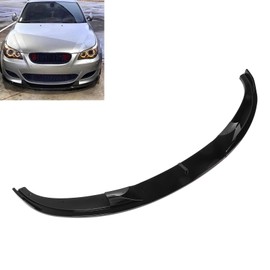 Fabater Front Bumper Lip Spoiler, 3PCS High Strength Sporty Front Bumper Body Kit, Front Bumper Lip Chin Splitter Diffuser for E60 E61 M5 2005-2010 (Glossy Black)