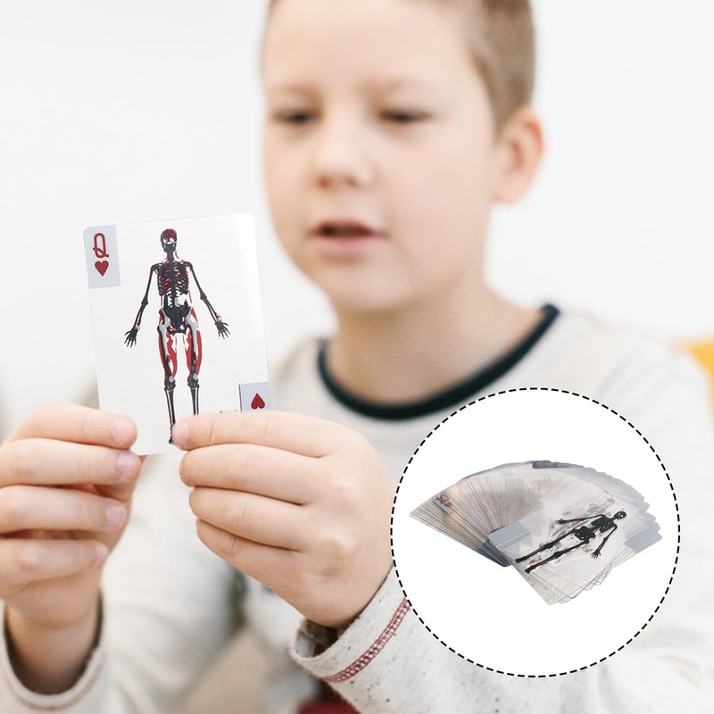 GAROMIA The Body Deck Funny Transparent Playing Cards Human Anatomy