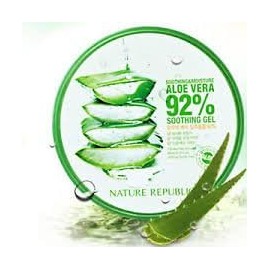 Nature Republic Nuevo calmante y humedad Aloe Vera 92% gel, 10.56 onzas líquidas