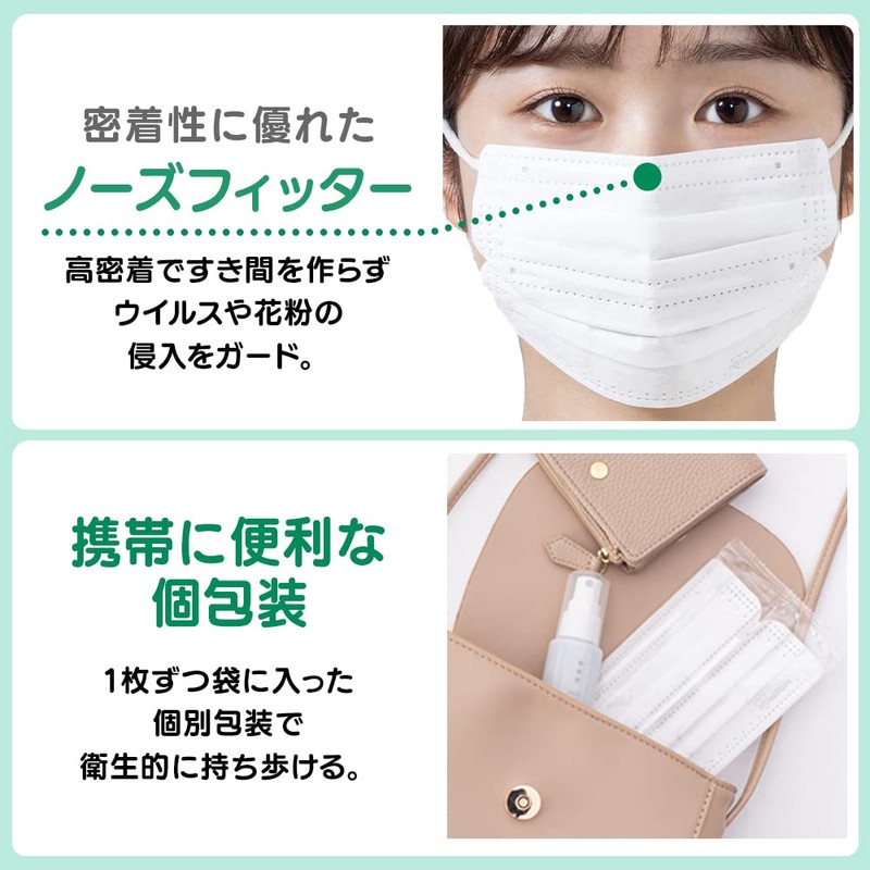 Iris Ohyama 20PK-AS30S Non-Woven Mask, Pack of 30, Safe and