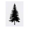 'Pine Tree Silhouette' Temporary Tattoo - Water Resistant, Skin-Safe, Non-Toxic