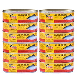 Eagle-Coin 12 Pack Dace (Fried & Whole) w/Salted Black Bean in Oil 6.5 oz