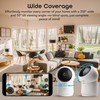 Geeni Scope 2K Auto Tracking Indoor Security Camera, Smart Wi-Fi