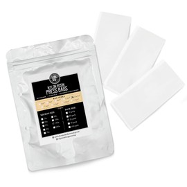 Gutenberg's Dank Pressing Co 2.5x4.5 inch premium rosin bags 25-50 Packs | rosin press bags | dab press nylon micron bags | All Micron Sizes (25-Pack, 160 Micron)