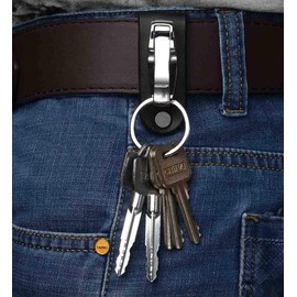 Liangery Keychain, Car Belt Keychain, Carabiner, Men's Belt Loop, Leather, Durable, Key Ring Hook, Popular, Car Key Ring, Motorcycle Keychain, Leather, Stainless Steel, Key Organizer, Convenient,