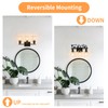 MLGB Rustic Farmhouse 3-Light Bathroom Vanity Light with Bear &