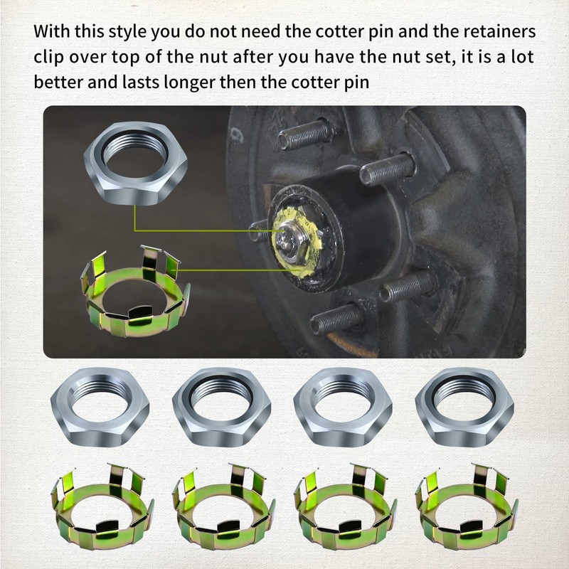 Vanshly,6-191 y 6-190 tuercas y retenedores de eje de rueda