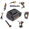 WORX 2pack For WORX 20V MAX Extend Lithium Battery 20