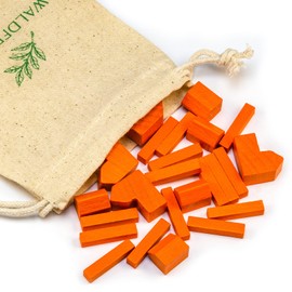 Waldfelsen® Hoz Figures: 4 Cities, 5 Settlements and 15 Streets Suitable for The Settlers (Colour: Orange)