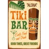 Tin Sign Alcohol 30 x 40 cm Tiki Bar Aloha