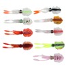 9Pcs Simulation Fishing Lures PVC Luminous Soft Fishing Baits for