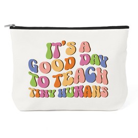 Teacher Appreciation Gifts Thank You Gift for Teacher Cosmetic Bag Perfect Makeup Bags for Women Teachers Appreciation Gifts Teacher's Day Birthdays Thanksgiving Day Christmas Travel Gift for Teachers