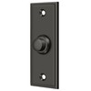 Deltana Bell Button,Rectangular Contemporary Oi, Oil Rubbed Bronze