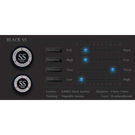 Kamui Clear Black CUE TIP 14mm Super Soft