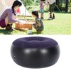 01 Inflatable Flocking Chair, Foldable Indoor Outdoor Round Portable Inflatable