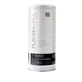 Platin Blonde Blue Hair Bleach Powder with Silk Protein and Anti Yellow Molecules - Large 500g