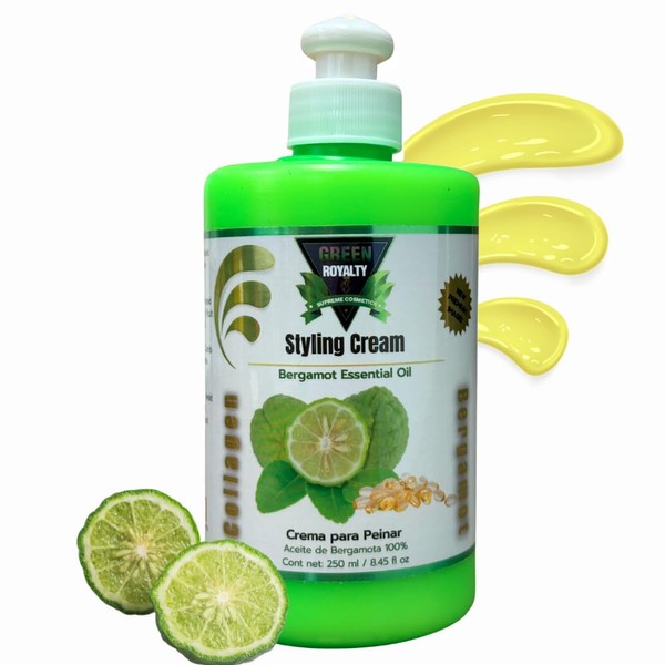 GREEN ROYALTY Styling Cream with Bergamot Essential Oil – Leave-In