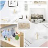 VAPKER 200Pcs Flat Thumb Tacks Clear Push Pins Transparent Pushpins