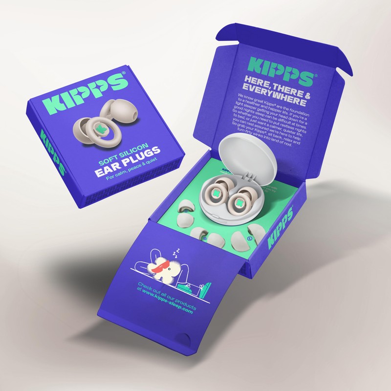 KIPPS Soft Silicon Ear Plugs – Ultra-Comfy Reusable Noise-Reducing Earplugs