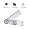 Clear Plastic Goniometer Angle Measuring Tool Protractor Finder Quick 360
