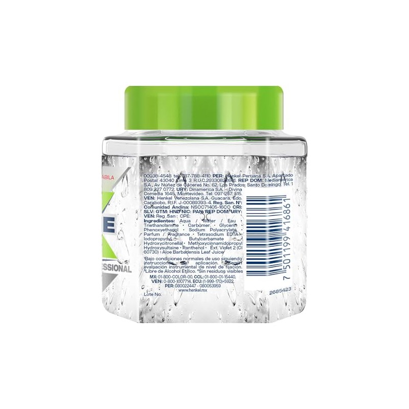 Gel fijador de pelo profesional 100 g