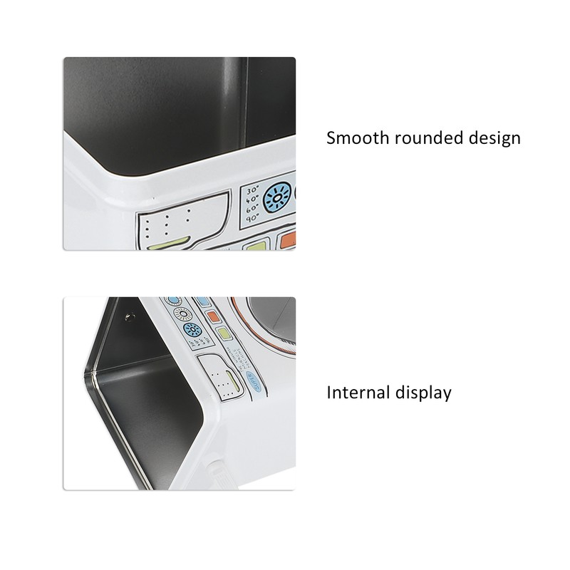 Laundry Powder Metal Box Large Capacity Metal Laundry Detergent Canister
