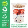 12 oz Clear Plastic Parfait Cups with Insert 3.25oz &