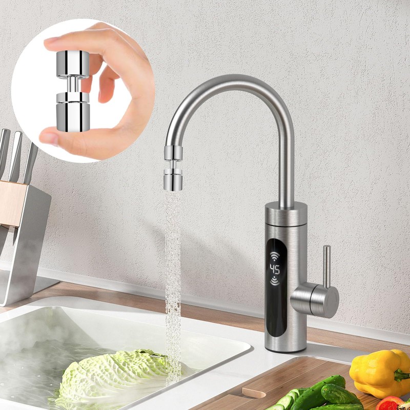 Tap Attachment, 360° Swivel Tap Attachment, Swivelling Tap Kitchen, Water-Saving