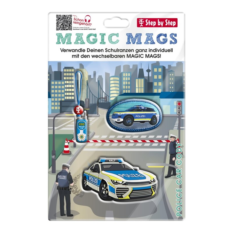 Step by Step Magic Mags Police Car Cody, Set of