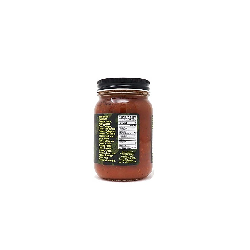 Da'Bomb - Scorpion Garlic Pepper Salsa - 15.5 oz Bottles