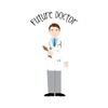 CafePress Future Doctor Sticker Rectangle Bumper Sticker Car Decal