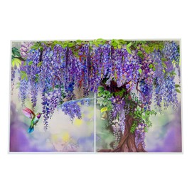 Mothers Day Card Pop Up | 3D Birthday Anniversary Thank You Valentines Day Cards for Women Mom Mum Grandma (Size 15x20 cm - Wisteria Hummingbird)