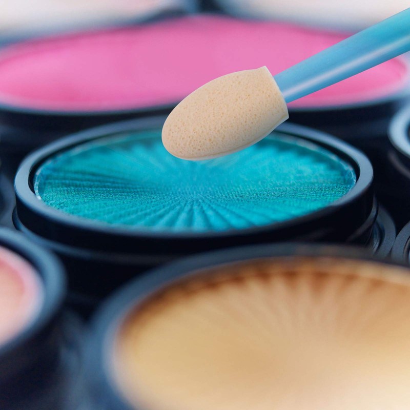 Cuttte 120PCS Disposable Dual Sides Eye Shadow Sponge Applicators with